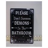 FUNNY BATHROOM SIGN