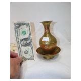 2 DECORATIVE BRASS PIECES
