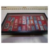 **DISPLAY CASE W/VINT RAZOR BLADES