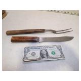 LG ANTIQUE KNIFE & FORK