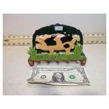 CAST IRON PIG NAPKIN HOLDER