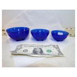*STACY MARIE COBALT BLUE SET MINI STACKING BOWLS