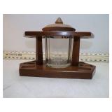 VINT PIPE STAND & GLASS HUMIDOR