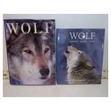 2 HARD COVER WOLF BOOKS