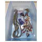 VINT JEWELRY & GLASS BEADS