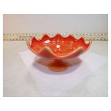 *LE SMITH BITTERSWEET FOOTED CANDY DISH GLOWS