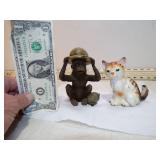 MONKEY & KITTEN FIGURES