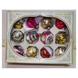 **12 VINT SHINY BRITES IN ORIG BOX GLOWS