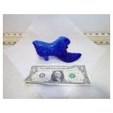 COBALT BLUE FENTON CAT HEAD SHOE