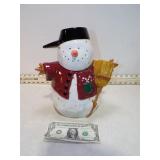 **SAKURA SNOWMAN COOKIE JAR