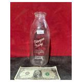 VIROQUA DAIRY 1QT MILK BOTTLE HAS SUN FADE
