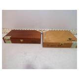 **2 WOODEN CIGAR BOXES