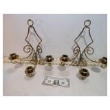 **2 BRASS SCONCES