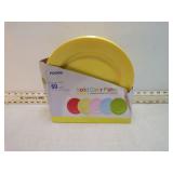 29 NEW SOLID COLORED PLASTIC PLATES