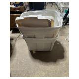 **2 18 GAL  TOTES W/LIDS