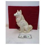 **VINT CHALKWARE DOG CHIP ON EAR