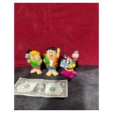 3 FLINTSTONE FIGURES