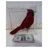 *STAINED GLASS CARDINAL SUN CATCHER