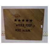 **FUNNY BATHROOM SIGN