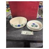 **CROCK SHOP BOWL & PLATE