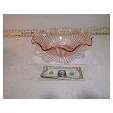 **LG PINK DEPRESSION SERVING BOWL