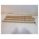 **4 EARLY AMERICAN TABLE LEGS NEW 21 3/4''