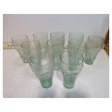 **10 VINT COCA COLA GLASSES