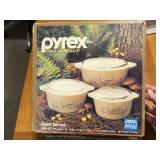 *NOS FOREST FANCIES PYREX CASSEROLE SET