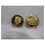 2 COMMERATIVE COINS 911 & TRUMP