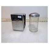 VINT NAPKIN HOLDER & SUGAR CANISTER