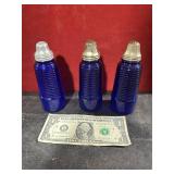 *3 COBALT BLUE SHAKERS