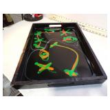 **ABSTRACT PAINTED TRAY