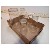**VARIOUS SIZED COCA COLA GLASSES