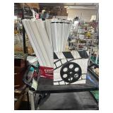 **BOX OF MOVIE POSTERS & MOVIE REEL DECOR
