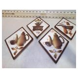 *4 MCM LEFTON WALL PLAQUES