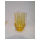 VINT YELLOW GLASS VASE