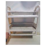 **VINT WICKER SHELF