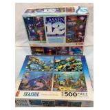 16 puzzles in two boxes