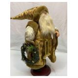 Ornate Santa figure. 17 inches tall.