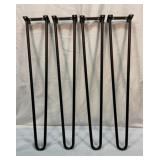 Four 26 inch hairpin legs