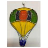Hot air balloon glass suncatcher