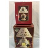 Two Lenox candle lamps