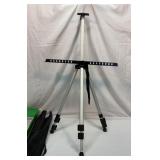 Portable adjustable field easel with bag and box