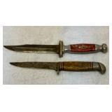 Two fixed blade knives