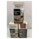 Three furniture care system. Leather