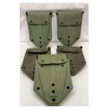 Five US military trenching shovel rubber covers
