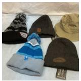 New stocking caps and bucket hat