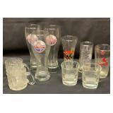 Batman, Jack Daniels, Bubba Gump, etc glasses