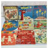 Vtg small format childrenï¿½s vinylite records