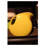 Yellow Fiestaware Ceramic Pitcher Yellow Fiestaware Ceramic Pitcher